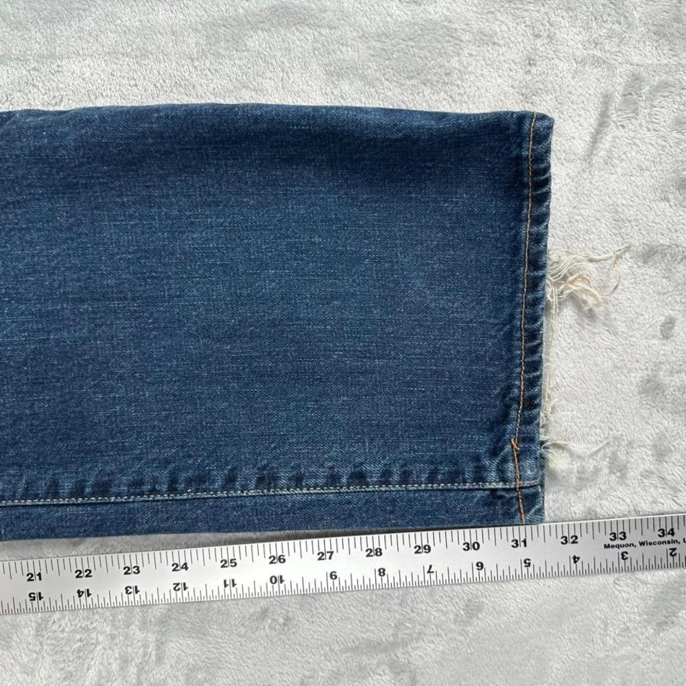 Lucky Brand 363 New Vintage Straight Jeans Mens 36x32 Blue Y2K Grunge Streetwear - Picture 7 of 8